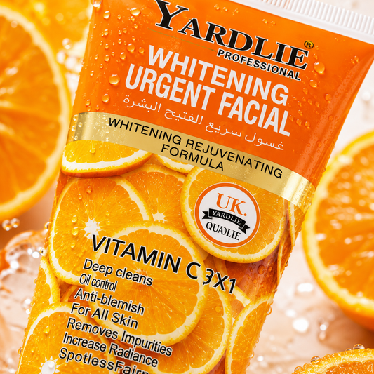 Yardlie Professional Vitamin C Whitening Urgent Facial Wash – 120ml | Brightening & Deep Cleansing Face Wash