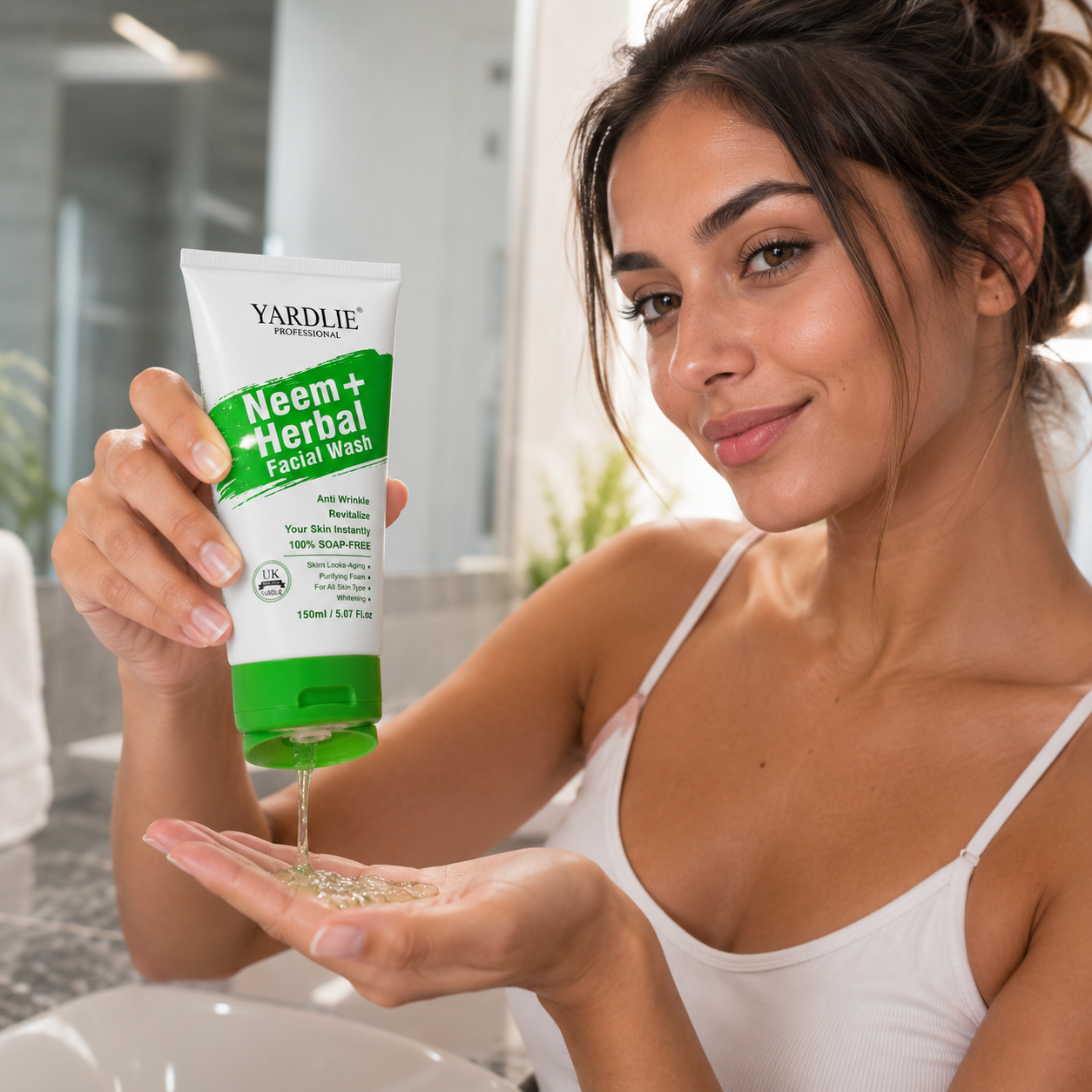 Yardlie Professional Neem + Herbal Facial Wash – 150ml | Purifying & Refreshing Face Cleanser