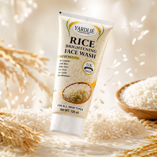Yardlie Professional Rice Brightening Face Wash – 120ml | Hydrating & Glow Facial Cleanser